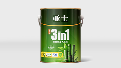 亚士雅加丽竹炭无添加3合1净味内墙水漆 6.5KG